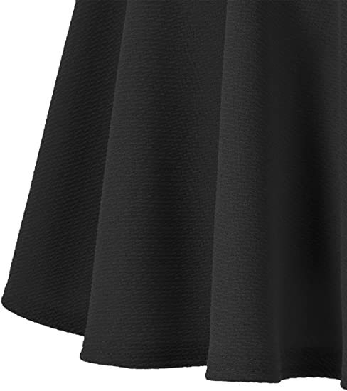 Urban CoCo Women's Basic Versatile Stretchy Flared Casual Mini Skater Skirt1